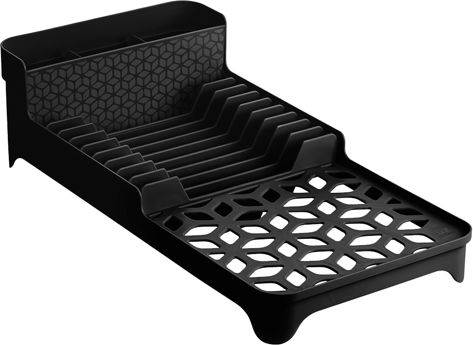 Escorredor Louca Plastico Uz Preto