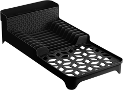 Escorredor Louca Plastico Uz Preto
