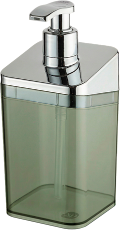 Porta Sabonete Liquido Plastico Uz Metalizado