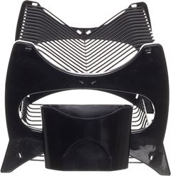 Escorredor Louca Aco/Plastico Metaltru 2 Andar Preto