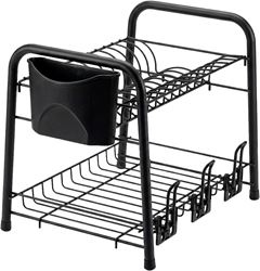Escorredor Louca Aco Metaltru 2 Andar Preto