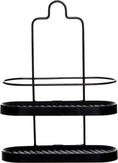 Suporte Shampoo Duplo Aco Metaltru Preto