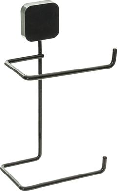Suporte Papel Higienico Aco Metaltru Preto Adesivo 3m