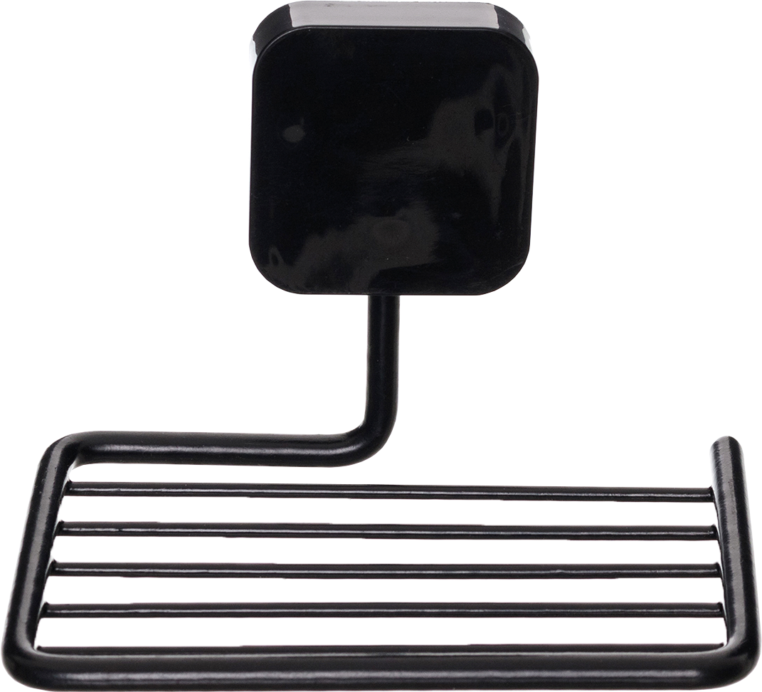Saboneteira Aco Metaltru Preto Adesivo 3m