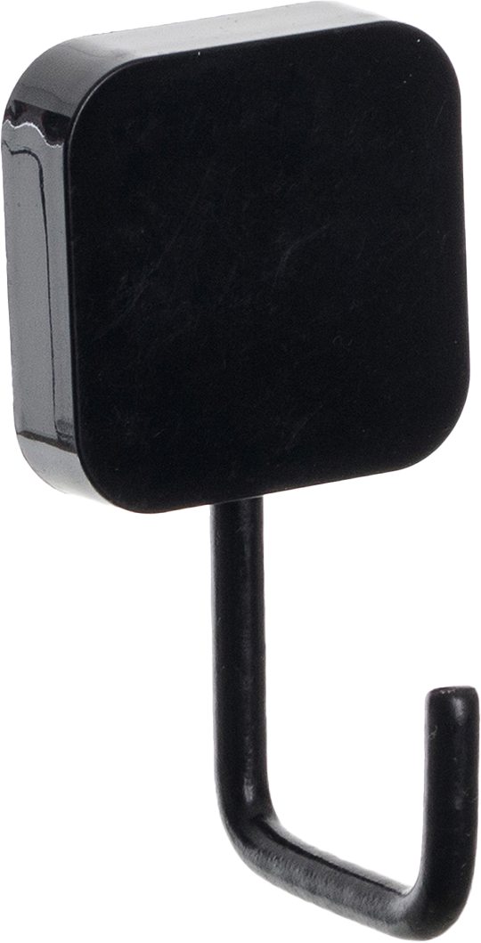 Gancho Aco Metaltru Multiuso Preto Adesivo 3m