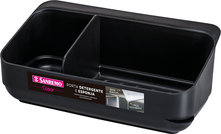 Organizador Para Pia Plastico Sanremo Preto