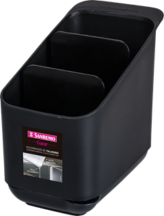Escorredor Para Talher Plastico Sanremo Preto