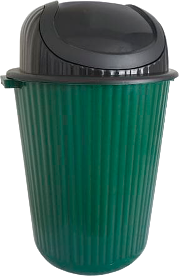 Lixeira Plastica Antares Basculante Preta 28l