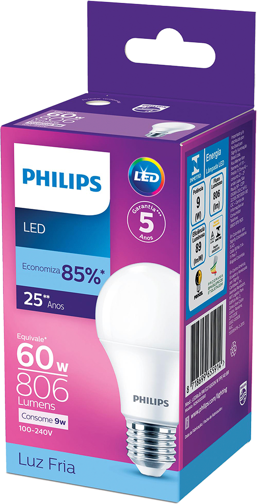 Lampada Philips Led 9w Bivolt