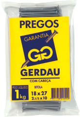 Prego Gerdau 17x21 1kg
