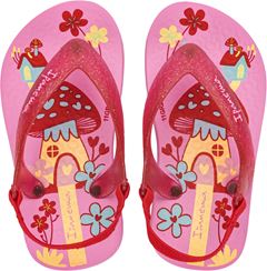 Sandalia Ipanema Fem Baby Rosa/Glitter/Vermelho