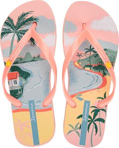 Sandalia Ipanema Sem Igual Fem Adulto Rosa/Laranja/Azul