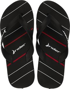 Sandalia Rider Feel Masc Adulto Preto/Preto/Vermelho