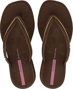 Sandalia Ipanema Glow Fem Adulto Marrom/Dourado/Rosa