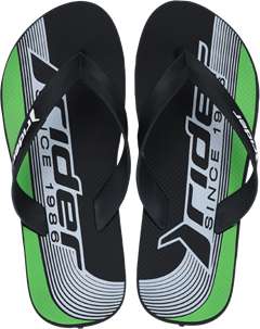 Sandalia Rider Feel Urban Masc Adulto Preto/Branco/Verde