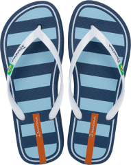 Sandalia Ipanema Brasil Core Fem Adulto Azul/Branco/Laranja