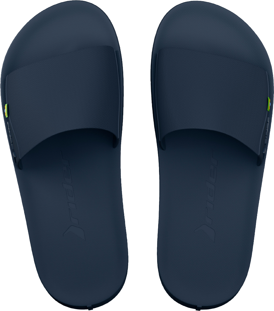 Sandalia Rider Feel Slide Masc Adulto Azul/Branco/Verde