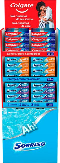 Creme Dental Colgate Display Mpa 90gr+ Sdb 90gr+ Tripla 70gr