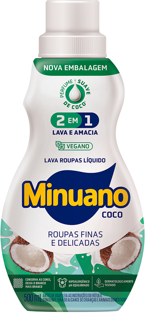 Sabao Liquido Minuano Coco 500ml