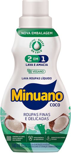 Sabao Liquido Minuano Coco 500ml
