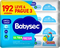 Toalha Umedecida Babysec 4x192un Lv4 Pg3