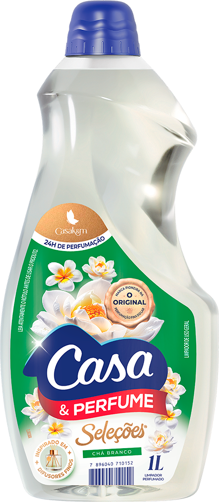 Limpador Perfumado Casa E Perfume Cha Branco 1l