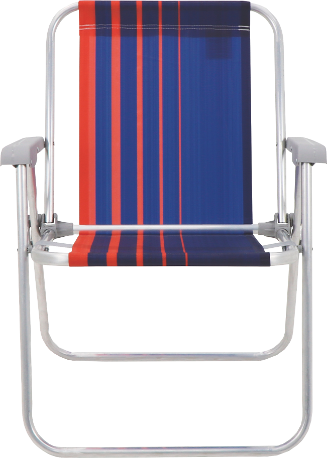 Cadeira Aluminio Tramontina Azul/Laranja