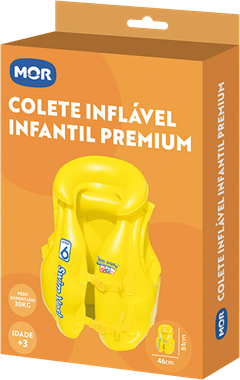Colete Inflavel Infantil Mor Premium 3 A 6 Anos Ate 30kg
