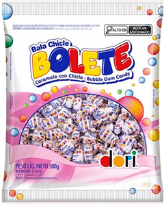 Bala Dori Bolete Chicle Tutti Frutt 500g