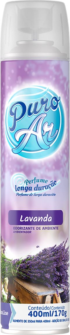 Odorizante De Ambientes Puro Ar Lavanda 400ml