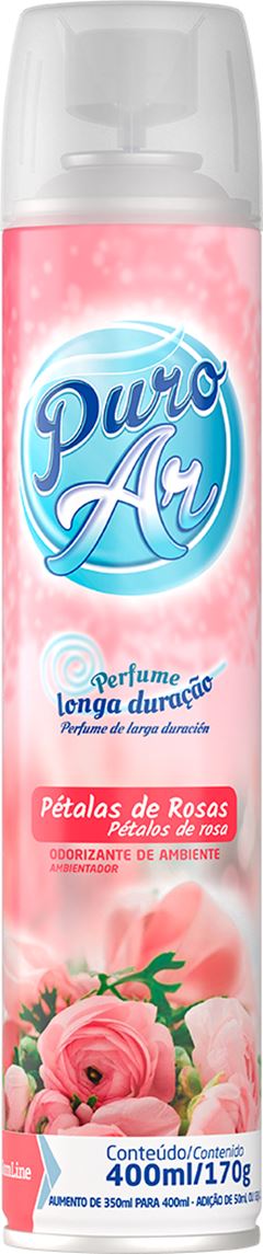 Odorizante De Ambientes Puro Ar Petalas De Rosas 400ml