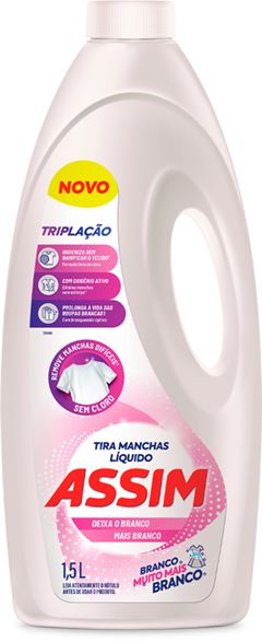 Alvejante Sem Cloro Assim  Roupas Branco 1,5l