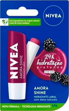 Protetor Labial Nivea Lip Care Amora Shine 4,8gr