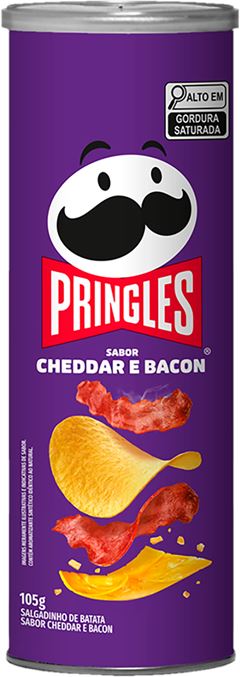 Batata Pringles Cheddar E Bacon 105g