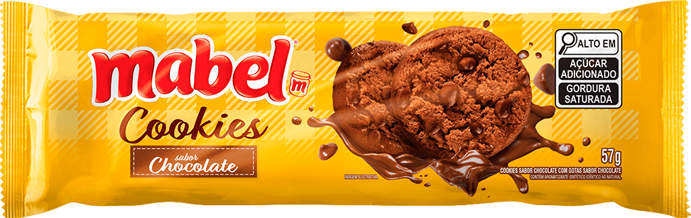 Biscoito Mabel Cookies Chocolate 57g