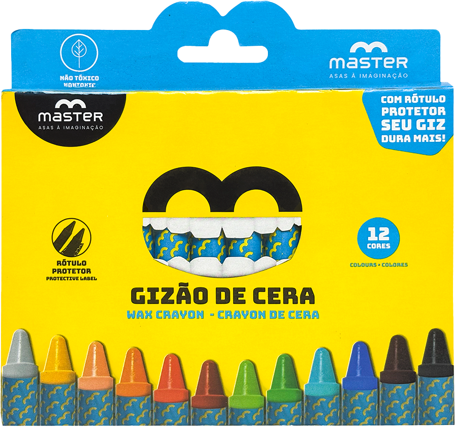 Giz De Cera Master 12 Cores 100mm