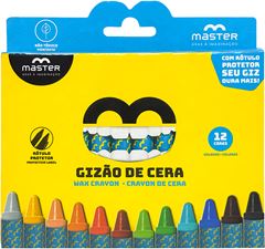 Giz De Cera Master 12 Cores 100mm