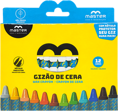 Giz De Cera Master 12 Cores 100mm