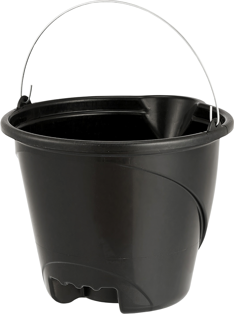 Balde Plastico Rischioto Preto Reforcado 12l