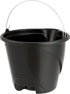 Balde Plastico Rischioto Preto Reforcado 12l