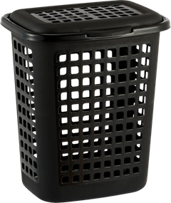 Cesto Plastico Rischioto Com Tampa Preto 30l
