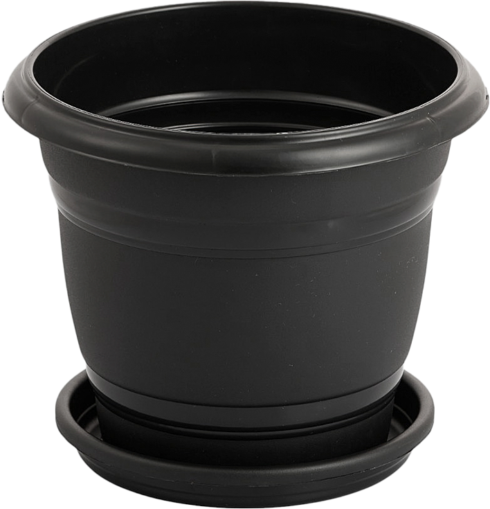 Vaso Plastico Rischioto Redondo Preto 8l