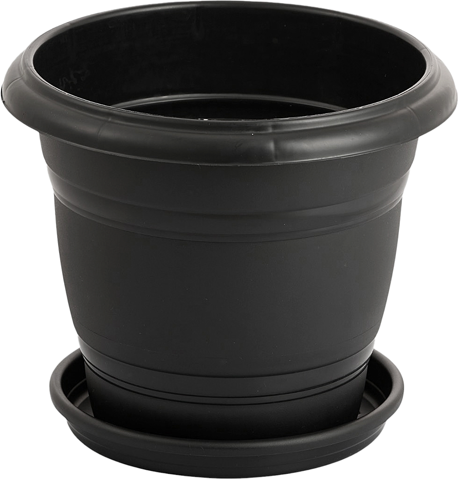 Vaso Plastico Rischioto Redondo Preto 13,5l
