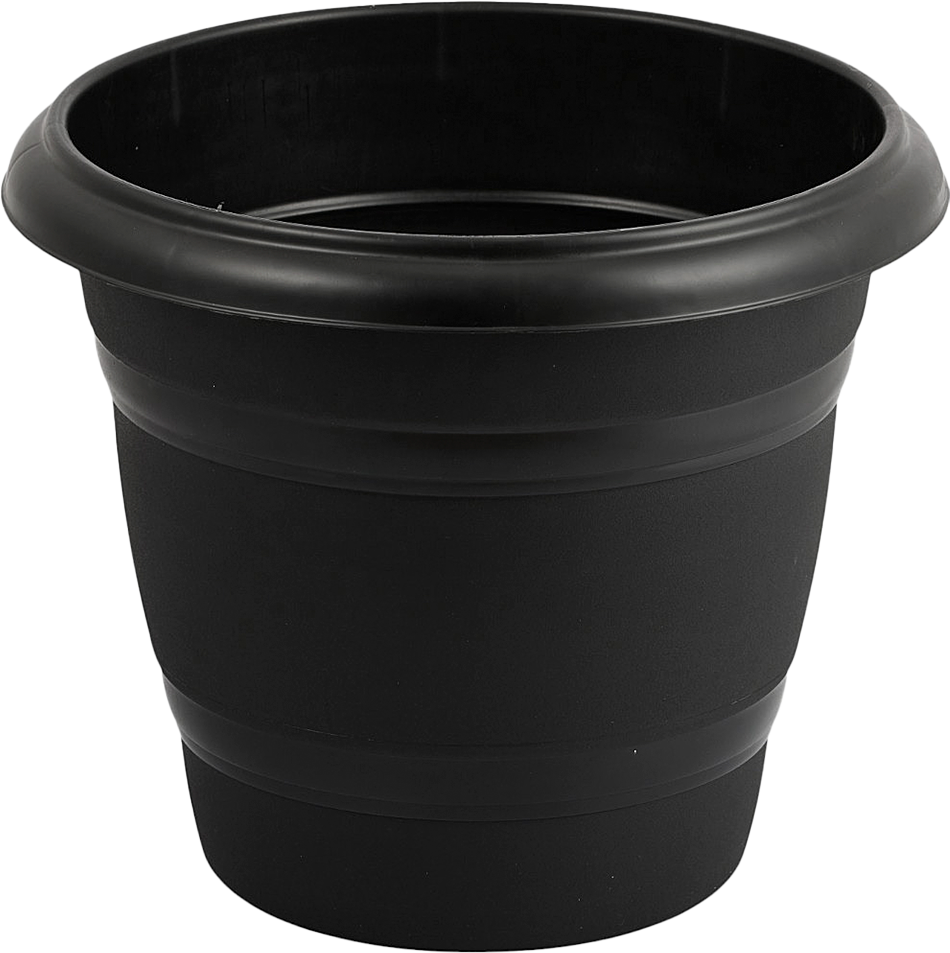 Vaso Plastico Rischioto Redondo Preto 25l