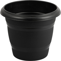 Vaso Plastico Rischioto Redondo Preto 25l
