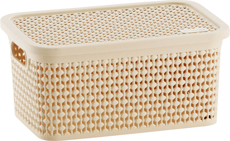 Caixa Organizadora Rischioto Rattan Vanilla 2,5l