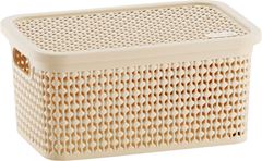 Caixa Organizadora Rischioto Rattan Vanilla 2,5l