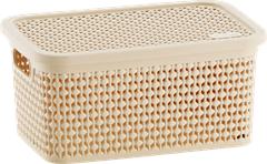 Caixa Organizadora Rischioto Rattan Vanilla 2,5l