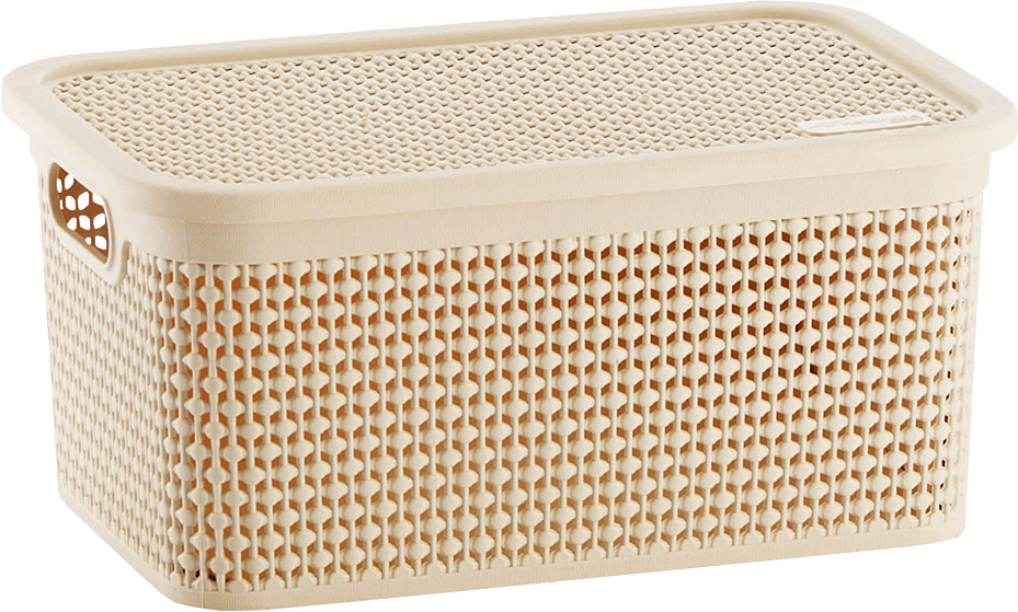 Caixa Organizadora Rischioto Rattan Vanilla 7,5l