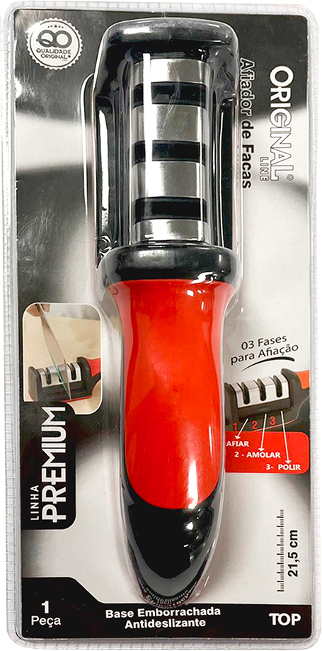 Afiador Faca Inox Original Line 3 Fases